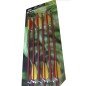 Preview: Crossbow Arrows Aluminum 35,5 cm red 6-pack with lace